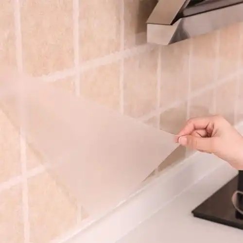 PracticalWs Clear Wallpaper Transparent Kitchen Backsplash Protector