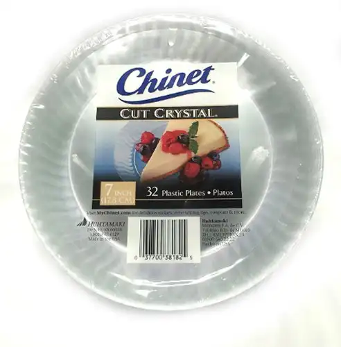 Chinet Cut Crystal Clear Plastic